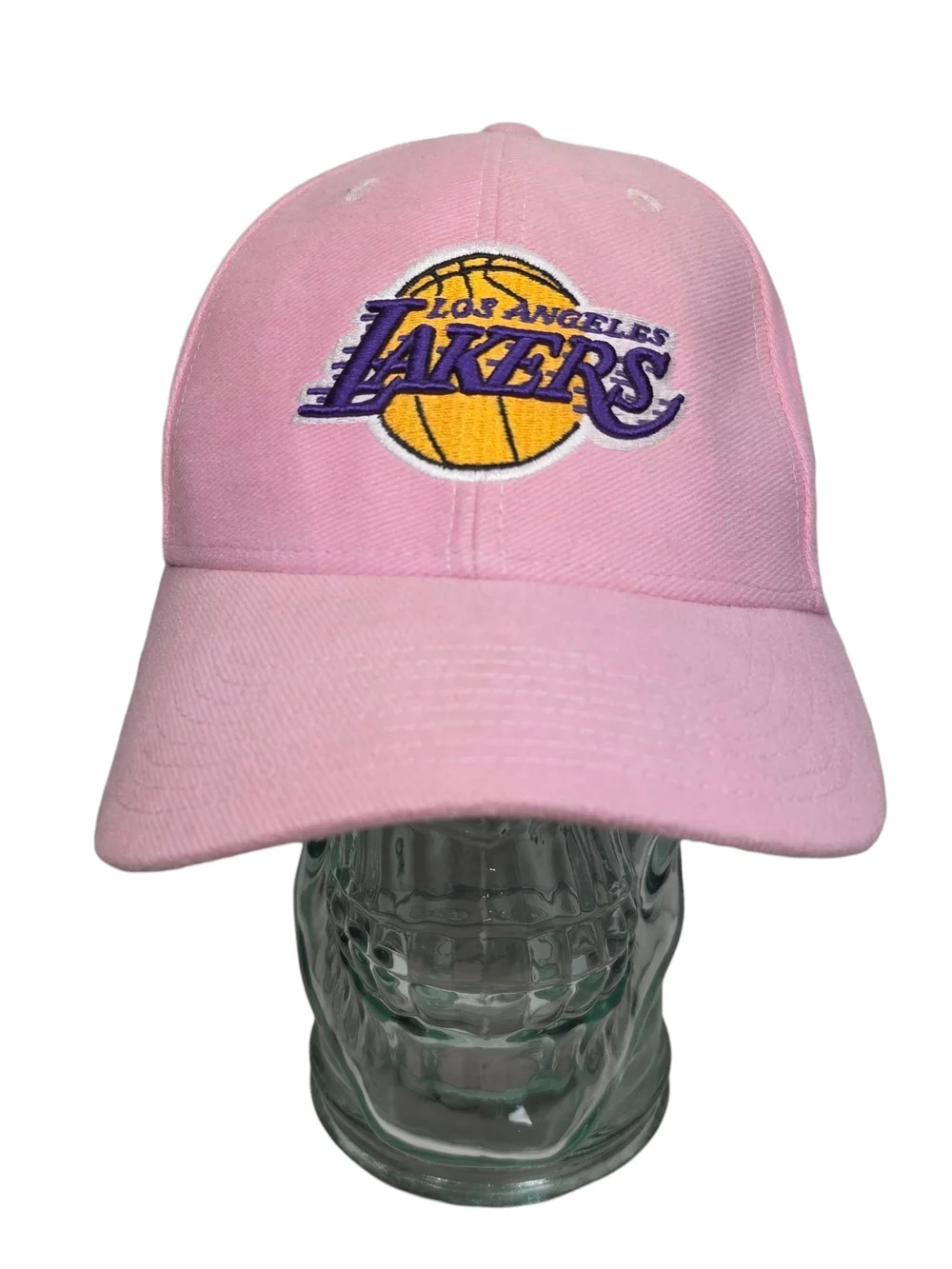 Adidas Los Angeles Lakers Womens Pink Strapback NBA Hat Cap New